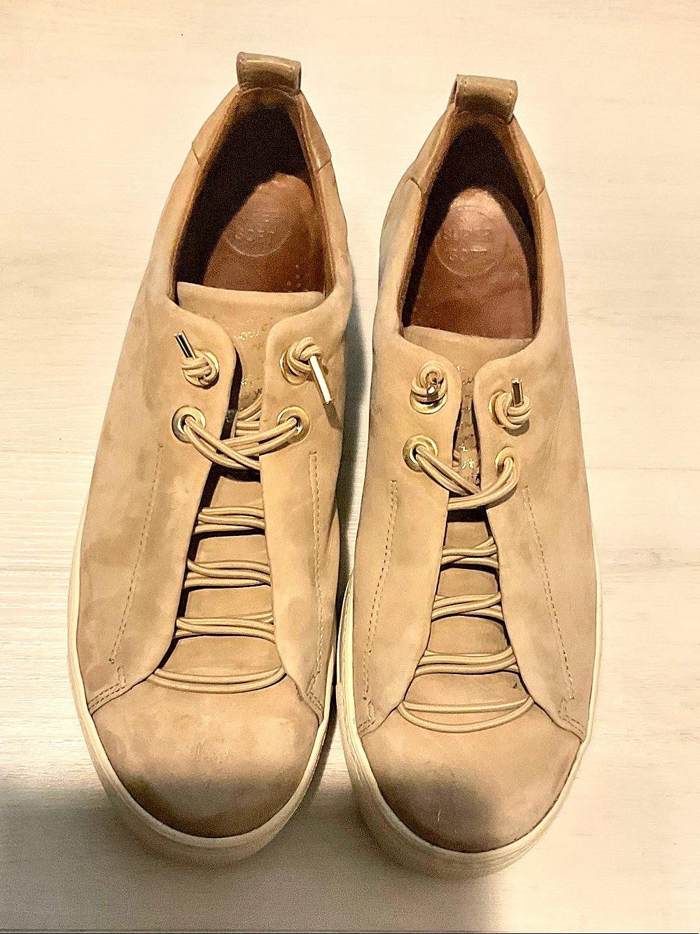 Paul Green Suede-Look Sneakers in Brown